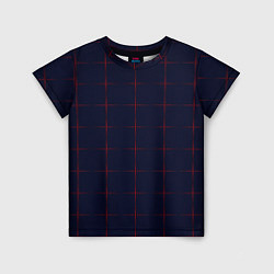 Футболка детская Color dark blue red crosses, цвет: 3D-принт