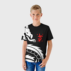 Футболка детская Doom dragon steel, цвет: 3D-принт — фото 2