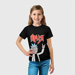 Футболка детская Ария и Рик Санчес из Рик и Морти, цвет: 3D-принт — фото 2