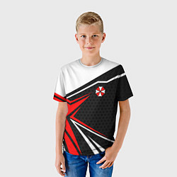 Футболка детская Umbrella - red uniform, цвет: 3D-принт — фото 2