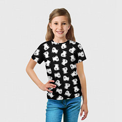 Футболка детская Annoying dog pattern - Undertale, цвет: 3D-принт — фото 2