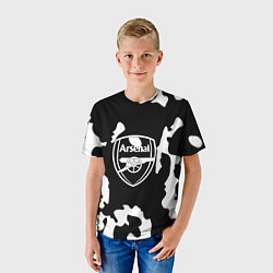 Футболка детская Арсенал камуфляжные краски, цвет: 3D-принт — фото 2