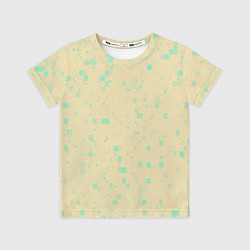 Детская футболка Color beige turquoise