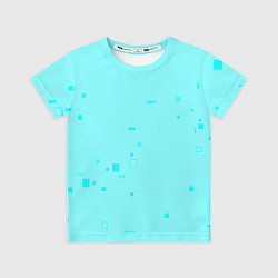 Детская футболка Color light blue shapes