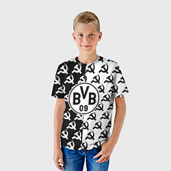 Футболка детская Borussia паттерн ссср, цвет: 3D-принт — фото 2