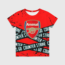 Футболка детская Arsenal x counter strike game, цвет: 3D-принт