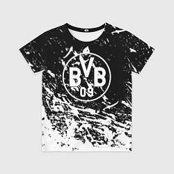 Детская футболка Borussia белые краски