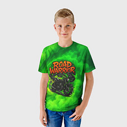 Футболка детская Дорожный воин - байк с шипами, цвет: 3D-принт — фото 2