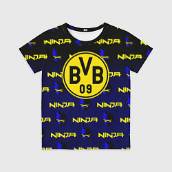 Футболка детская Borussia ninja x fortnite, цвет: 3D-принт
