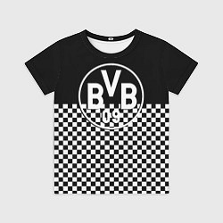 Детская футболка Borussia шахматная клетка