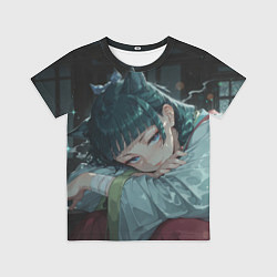 Футболка детская Маомао с кошачьими ушками, цвет: 3D-принт