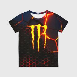 Футболка детская Monster energy броня краски, цвет: 3D-принт