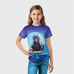 Футболка детская Рейвен Fortnite, цвет: 3D-принт — фото 2