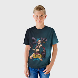 Футболка детская League of Legends Jinx, цвет: 3D-принт — фото 2