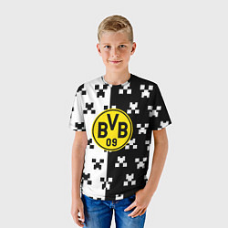 Футболка детская Borussia pattern minecraft, цвет: 3D-принт — фото 2