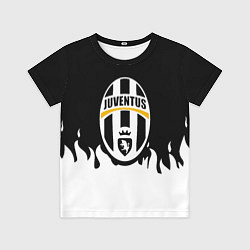 Детская футболка Juventus белый огонь