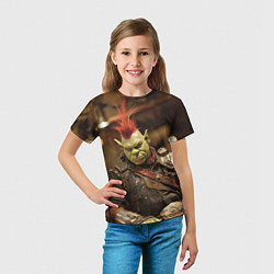 Футболка детская Шрек панк в человеческом облике, цвет: 3D-принт — фото 2