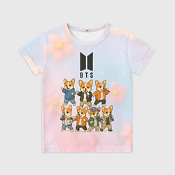 Детская футболка Корги BTS
