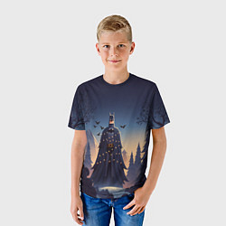 Футболка детская Новогодний Бэтмен, цвет: 3D-принт — фото 2