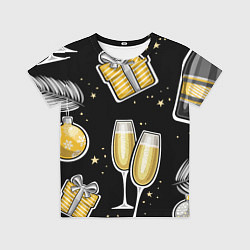 Футболка детская Новогодний вайб, цвет: 3D-принт