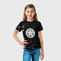 Футболка детская Лестер сити краски белые, цвет: 3D-принт — фото 2