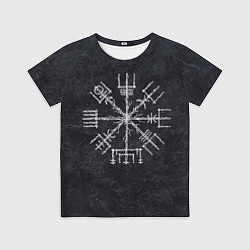 Футболка детская Мистический компас рун вегвизир, цвет: 3D-принт