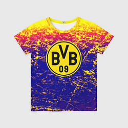 Футболка детская Borussia краски, цвет: 3D-принт