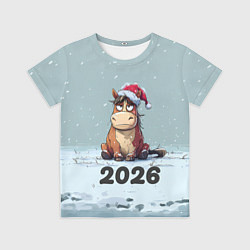 Футболка детская Уставшая лошадка 2026, цвет: 3D-принт