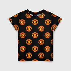 Футболка детская Manchester United Pattern, цвет: 3D-принт