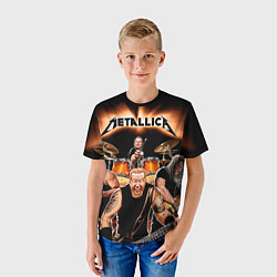 Футболка детская Metallica Band, цвет: 3D-принт — фото 2