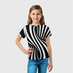 Футболка детская Оптические иллюзии, цвет: 3D-принт — фото 2