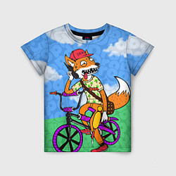 Футболка детская Drop Dead: Wild Fox, цвет: 3D-принт