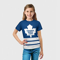 Футболка детская Toronto Maple Leafs, цвет: 3D-принт — фото 2