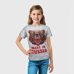 Футболка детская Bear: Made in Russia, цвет: 3D-принт — фото 2