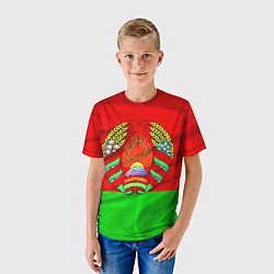 Футболка детская Белорусский герб, цвет: 3D-принт — фото 2