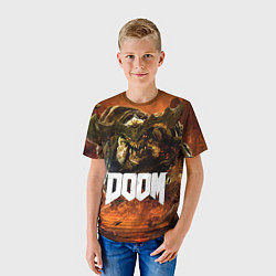 Футболка детская DOOM 4: Hell Cyberdemon, цвет: 3D-принт — фото 2