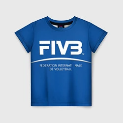 Футболка детская Волейбол FIVB, цвет: 3D-принт