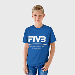 Футболка детская Волейбол FIVB, цвет: 3D-принт — фото 2
