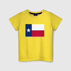 Футболка хлопковая детская Техас, цвет: желтый