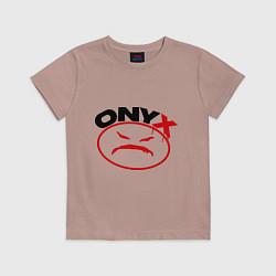 Футболка хлопковая детская Onyx, цвет: пыльно-розовый