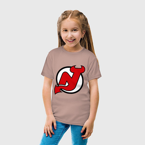 Детская футболка New Jersey Devils / Пыльно-розовый – фото 4