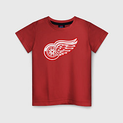 Футболка хлопковая детская Detroit Red Wings, цвет: красный