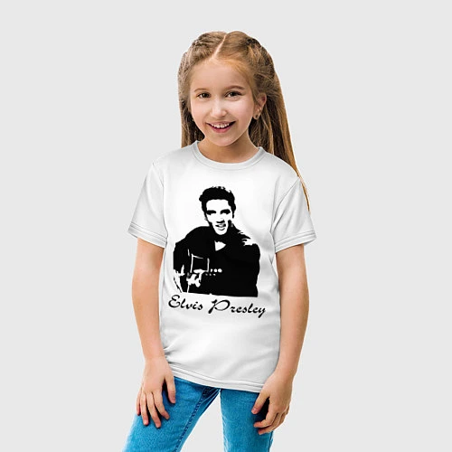Детская футболка Elvis Presley / Белый – фото 4