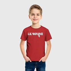 Футболка хлопковая детская Lil Wayne, цвет: красный — фото 2
