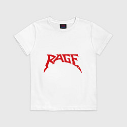 Футболка хлопковая детская Rage, цвет: белый