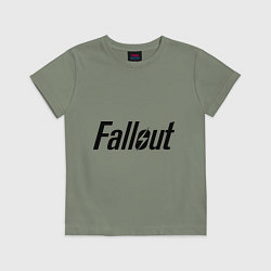 Футболка хлопковая детская Fallout, цвет: авокадо