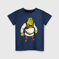 Футболка хлопковая детская Shrek 3, цвет: тёмно-синий