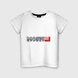 Футболка хлопковая детская Mass Effect 2, цвет: белый