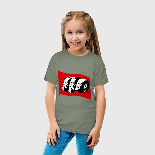 Детская футболка Маркс, Энгельс, Ленин / Авокадо – фото 4