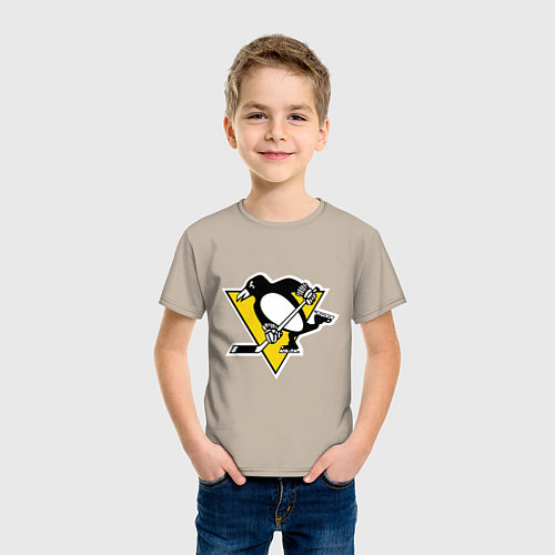 Детская футболка Pittsburgh Penguins / Миндальный – фото 3